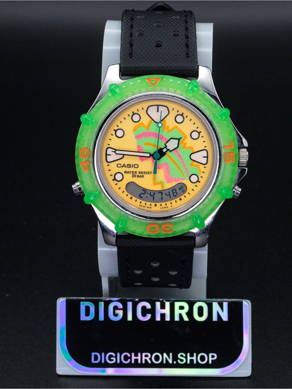 Casio RARE Marlin AD-725 Analog Digital JDM Import 38mm Vintage Watch